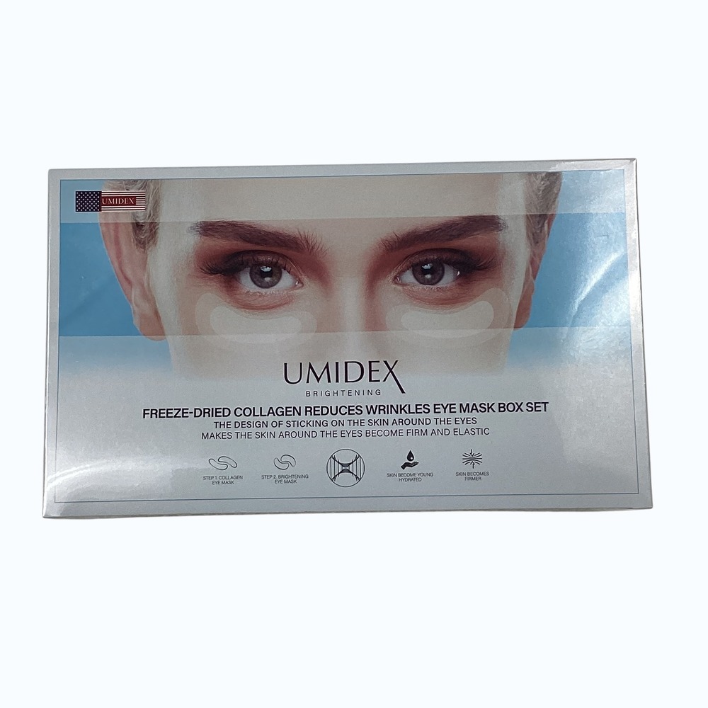Umidex Brightening Freeze-Dried Collagen Eye Mask Box Set 5 Pairs New Sealed